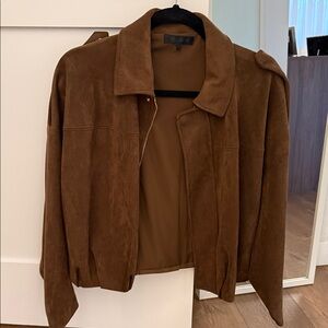 Zara Brown Bomber Jacket